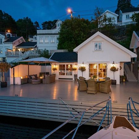 Luxurious Boathouse With Private Dock In The Best Location In Арендал Екстериор снимка