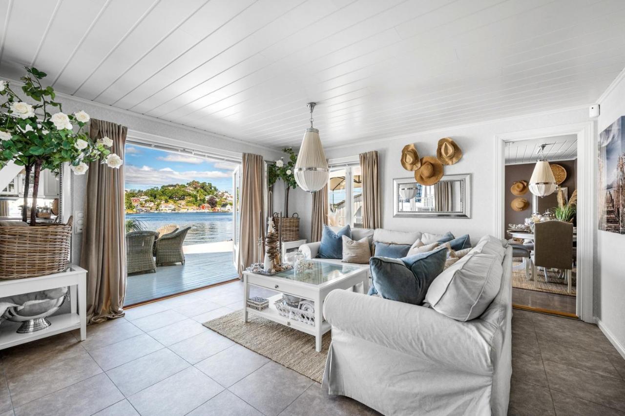 Luxurious Boathouse With Private Dock In The Best Location In Арендал Екстериор снимка